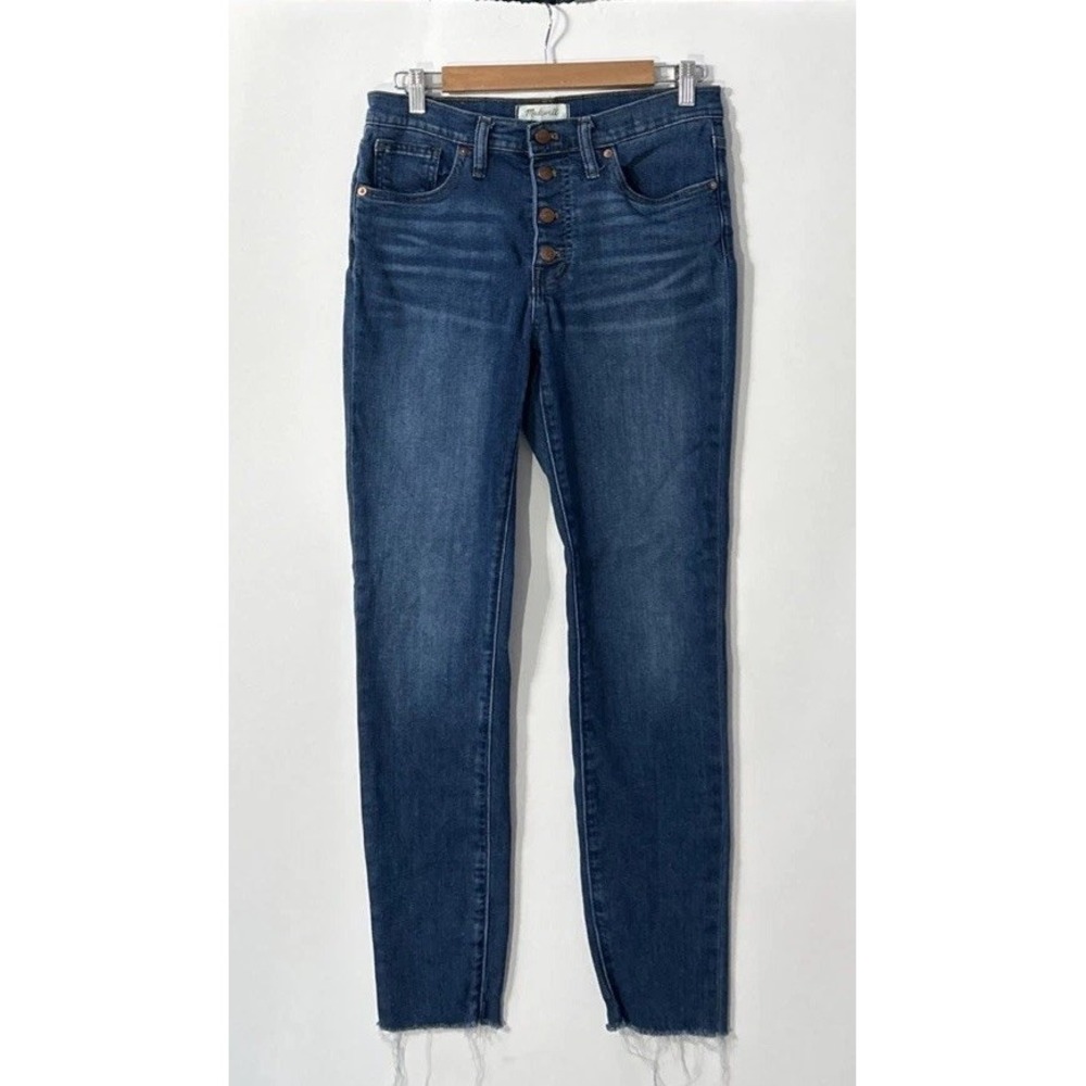 Madewell Women's 9" MID Rise Skinny Jeans STrEtCH No Pilling Sz 28 EC Button Fly